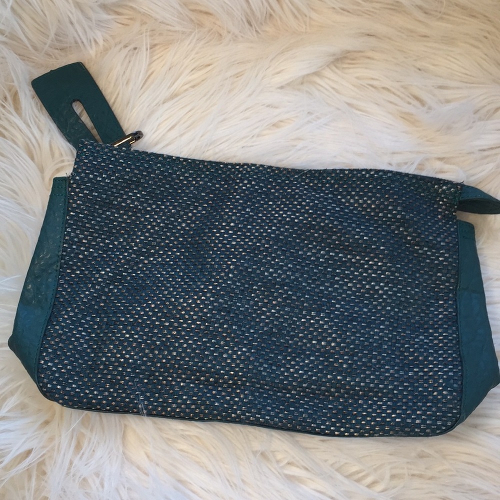 French Connection Green Clutch